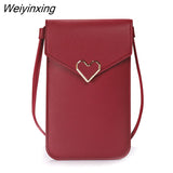 Weiyinxing Women's Wallet Crossbody Shoulder Mini Handbag PU Leather Card Holder Female Purse Zipper Brand Wallet For Girl  кошелкк женский