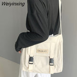 Weiyinxing Women's Canvas Bag Japanese Department Harajuku Windsuit Messenger Bag Female Korean Students Shoulder Bags