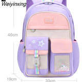 Weiyinxing School Backpacks Waterproof School Bags For Girls Kids Primary Princess Kawaii Crossbody Backpack For 1 Grade Designer