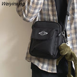 Weiyinxing Women Oxford Cloth Small Shoulder Bag Multicolor Square Bag Single Shoulder Bag Messenger Bag Men And Women Planet Canvas Bag