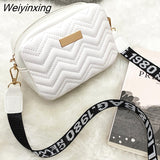 Weiyinxing Lingge Embroidery Small Messenger Bag For Women Trend Luxury Female Shoulder Bag Casual Ladies Crossbody Bags 2023 New