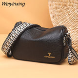 Weiyinxing Leather Bag Luxury Women's Handbags Bag for Woman 2023 Female Clutch Phone Bags Shoulder Bag Crossbody Messenger Pack