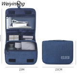 Weiyinxing Quality Travel Makeup Bags Women Waterproof Cosmetic Bag Toiletries Organizer Hanging Dry And Wet Separation Storage Bag