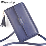 Weiyinxing Women's Wallet Crossbody Shoulder Mini Handbag PU Leather Card Holder Female Purse Zipper Brand Wallet For Girl  кошелкк женский