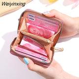 Weiyinxing Fashion Women Cute Cartoon Wallet Small Zipper Girl Brand Designed Pu Leather Coin Purse Female Card Holder Hand Wallet