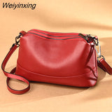 Weiyinxing Fashion Women Genuine Leather Handbags Women's bags Designer Female Shoulder Bags Luxury Brand Cowhide Ladies Messenger Bag