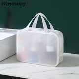 Weiyinxing Simple Cosmetic Bag Wash Bag Eva Transparent Waterproof Cosmetic Bag Multi-function Portable Travel Storage Bag