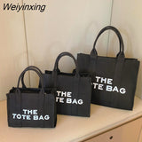 Weiyinxing Satchel Bag for Students Fashionable Tote Shoulder Bag Lightweight Canvas Handbag with Adjustable Strap