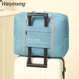 Weiyinxing Oxford Cloth Travel Bags Multi Functional Large Capacity Storage Bag Women Handbag Foldable Convenient Travel Bag