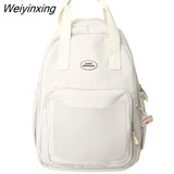 Weiyinxing Pink Laptop Backpack Trendy Waterproof Female Travel Book Bag Ladies Cute College Backpack Fashion Women Leisure School Bag