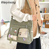 Weiyinxing Waterproof Back Pack Women Cute Large-capacity Crossbody Bags Portable Travel Bag Female Small Badge Сумка-мессенджер