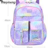 Weiyinxing School Backpacks Waterproof School Bags For Girls Kids Primary Princess Kawaii Crossbody Backpack For 1 Grade Designer