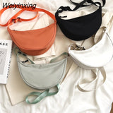 Weiyinxing Color Chest Bag For Women Large Capacity Travel Crossbody Female Half Moon Belt Bag Ladies Daily Street Fanny Packs 2023