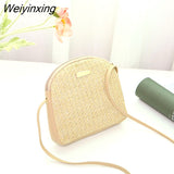 Weiyinxing Embroidered Small Square Bag Women's Designer Handbag New PU Leather Chain Mobile Phone Shoulder bags Mini Messenger Bag