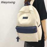 Weiyinxing Men Female Nylon Book Bag Fashion Male Women College Backpack New Boy Girl School Bag Lady Laptop Travel Student Backpack Trendy