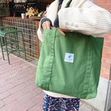 Weiyinxing Art Shopping Bag New Small Fresh Canvas Women's Tote Shoulder Bag Simple Solid Color Buckle Handbags for Women 2023