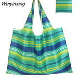 Weiyinxing Large Reusable Shopper Bag Women Handbag Grocery Beach Bag Cute Vegetable Fruit Organizer Washable Strong Nylon Totes Bag