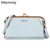 Weiyinxing Women Diagonal PU Multifunctional Mobile Phone Clutch Bag Ladies Purse Large Capacity Travel Card Holder Passport Cover