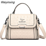 Weiyinxing Quality Crocodile Pattern Leather Women Handbags Luxury Brand Female Shoulder Bag Fashion Messenger Bag New Ladies Tote Sac