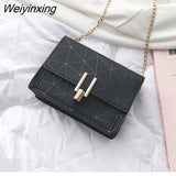 Weiyinxing Women Shoulder Bags 2023 Summer New Korean Version of The Messenger Bag Handbag Chain Wild Crack Printing Wild Shoulder Bag