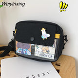 Weiyinxing Student Crossbody Bags for Women 2023 Japanese Cartoon Print Small Shoulder Bag Cute Fashion Kawaii Messenger Bag Phone