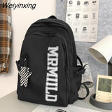 Weiyinxing High Quality Large Capacity Student Backpack Fashion Casual Solid Color Schoolgirl Schoolbag Waterproof Travel Bag New