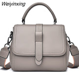 Weiyinxing Quality Genuine Leather Women Shoulder Crossbody Bags 2023 Luxury Designer Female Handbag Fashion Lady Cow Leather Tote Sac