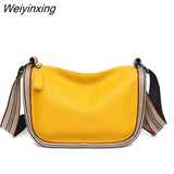 Weiyinxing Genuine Leather Women Handbags Designer Letters First layer cowhide Women Shoulder Bags Fashion Women's Crossbody Tote bags