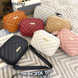 Weiyinxing New Messenger Bag for Women Trend Handbags Embroidered Camera Female Cosmetic Bag Fashion Ladies Crossbody Shoulder Bags