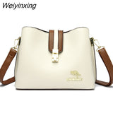 Weiyinxing Women Bags Designer Handbags Casual Leather Cowhide High Capacity Shoulder Crossbody Bags for Women 2023 The New Luxury Handbags