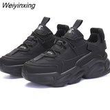 Weiyinxing Women Sneakers Black Shoes Woman 2023 New Arrival Dad Sneakers Sapatos De Mujer Adult Outdoor Chunky Chaussure Femme