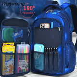 Weiyinxing Backpack For Children Students Boy School Kit Primary School Bags For Teenagers Girls Men Waterproof Backpack Schoolbag