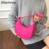 Weiyinxing Women Handbag Solid Color Casual Mini Underarm Bag Female Green Chain Shoulder Pouch Hot sale Ladies Leather Tote bag