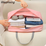 Weiyinxing Oxford Cloth Travel Bags Multi Functional Large Capacity Storage Bag Women Handbag Foldable Convenient Travel Bag