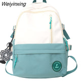 Weiyinxing Cute Travel School Bag Trendy Lady Kawaii Student Backpack Cool Female Nylon College Backpack Fashion Women Laptop Book Bag 911