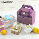 Weiyinxing Lunch Bag New Thermal Insulated Lunch Box Tote Cooler Handbag Bento Pouch Dinner Container School Food Storage Bags