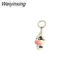 Weiyinxing Canvas Solid Color Letter Shoulder Bags with Mini Purse Pendant Women Bags Casual Small Crossbody Bags 2pcs Composite