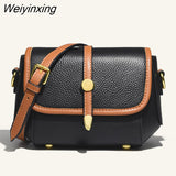 Weiyinxing Quality Genuine Leather Shoulder Crossbody Bag For Women 2023 New Luxury Solid Color Cow Leather Women's Bag Ladies Handbag