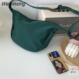 Weiyinxing Bag Student Cross Messenger Simple Solid Color Single Shoulder Shopping Small Bag Women's Bag Satchel Waist Bag