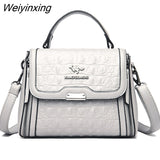 Weiyinxing Quality Crocodile Pattern Leather Women Handbags Luxury Brand Female Shoulder Bag Fashion Messenger Bag New Ladies Tote Sac