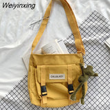 Weiyinxing Women Shoulder Bags Female Multifunctional Large Capacity Handbags Fashion Nylon Waterproof Crossbody Bags for Students Handbags