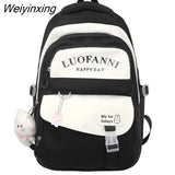 Weiyinxing Women Cute Purple Waterproof School Bag Lady Nylon College Backpack Female Travel Bag Girl Book Harajuku Laptop Backpack Fashion