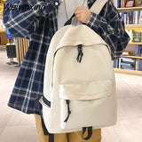 Weiyinxing Cute Women Backpacks Waterproof White Nylon School Backpack For Teenage Girls Kawaii Laptop Backpack Student Book Pack