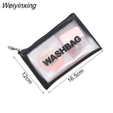 Weiyinxing Cosmetics Bag Women Makeup Organizer Travel Handbag Zipper Clear Beauty Wash Bath Toiletry Waterproof Bags Kit
