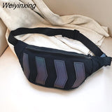 Weiyinxing Men'S Waist Bag Pack Messenger Bag Wallet Purse Reflective Sports Running Man Belt Pouch Canvas Designer Travel Shoulder Bag Man