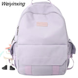 Weiyinxing Women 2023 New Trending Women's vintage Backpack Waterproof Nylon Shopping Backpack Fashion Teen Girl Backpacks