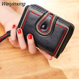 Weiyinxing Women Wallet Coin Pocket 2023 New Hasp Zipper Small Purse Cards Holders Luxury Brand Coin Purse Designer Purse Textured Wallet