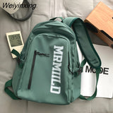 Weiyinxing High Quality Large Capacity Student Backpack Fashion Casual Solid Color Schoolgirl Schoolbag Waterproof Travel Bag New