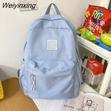 Weiyinxing Waterproof Nylon Women Backpack Female Classic Shoulder Bag Fashion Schoolbag for Teenage Girl Backpacks Travel Bag Bookbag