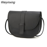 Weiyinxing Women Purse Shell Shoulder Messenger Bag PU Leather Fashion Solid Yellow Black Crossbody Bag Bolsas Ladies Phone Purse